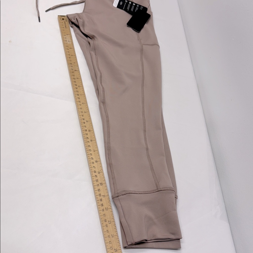 New York Laundry Taupe High-Waisted Pants leggings size medium M athleisure new - Picture 5 of 8